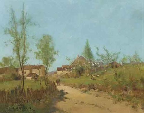 Eugene Galien-Laloue Country Landscape oil painting image